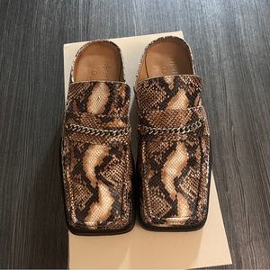 Martine rose snakeskin mules